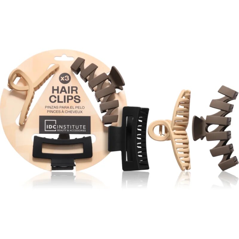IDC INSTITUTE Hair Clips clemă de păr 3 buc