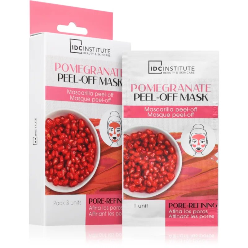 IDC INSTITUTE Pomegranate mască exfoliantă 3x8 ml