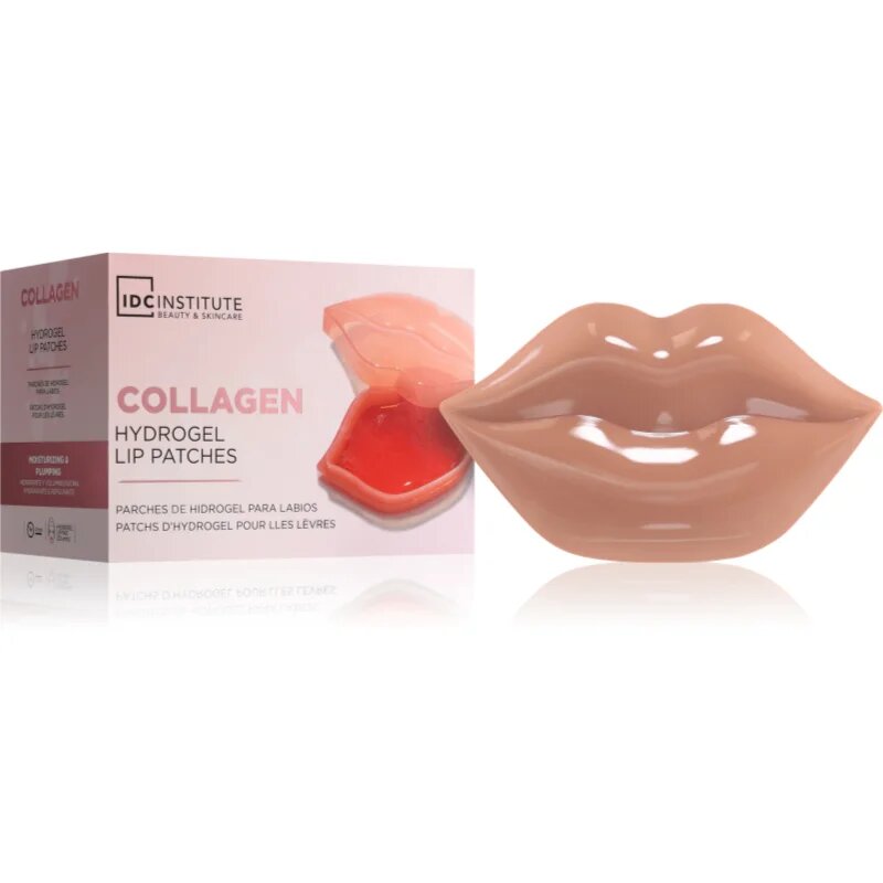 IDC INSTITUTE Smooth Strawberry mască cu hidrogel pentru buze 22 buc