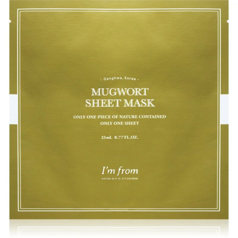 I'm from Mugwort mască textilă calmantă pentru piele sensibilă 23 ml