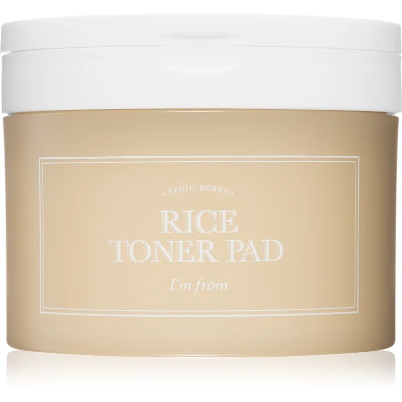 I'm from Rice Toner Pad dischete de tonifiere pentru strălucirea și netezirea pielii 60 buc