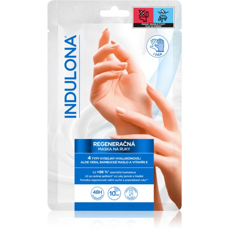 Indulona Original masca regeneratoare pentru maini sub formă de manusi 1 pereche