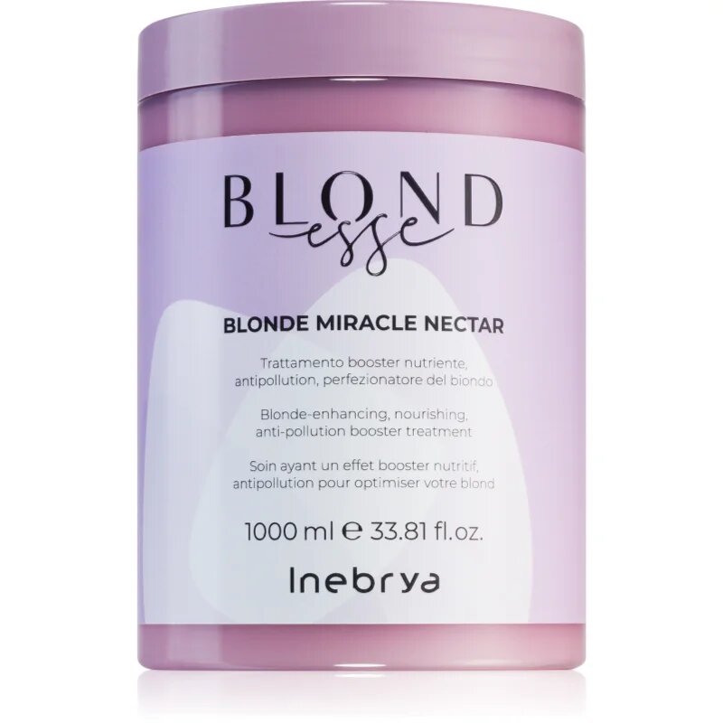 Inebrya BLONDesse Blonde Miracle Nectar tratament nutritiv in profunzime pentru par blond 1000 ml