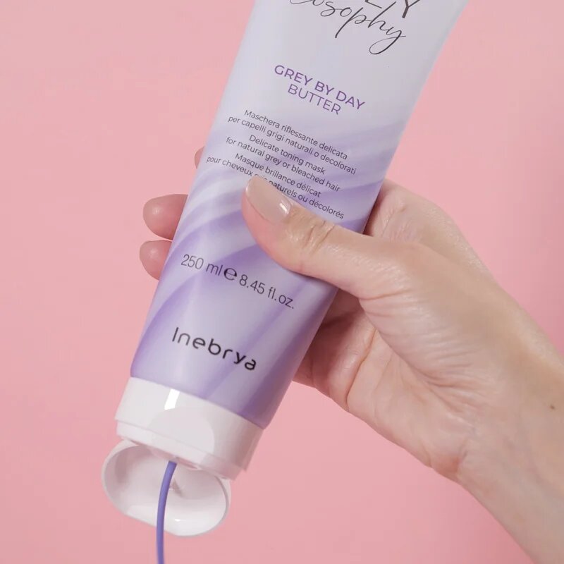 Inebrya Greylosophy Grey By Day Butter Masca de par pentru par grizonat 250 ml