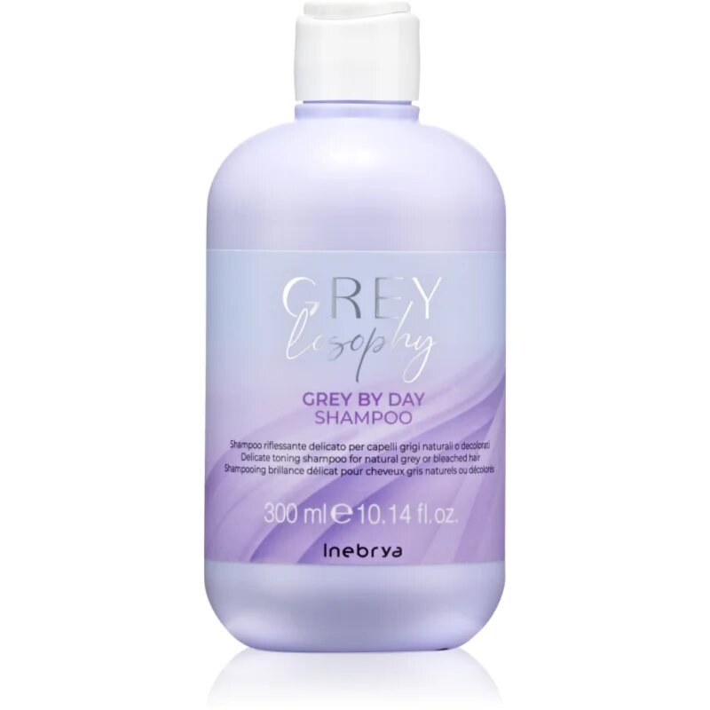 Inebrya Greylosophy Grey By Day Shampoo șampon nuanțator pentru par grizonat 300 ml