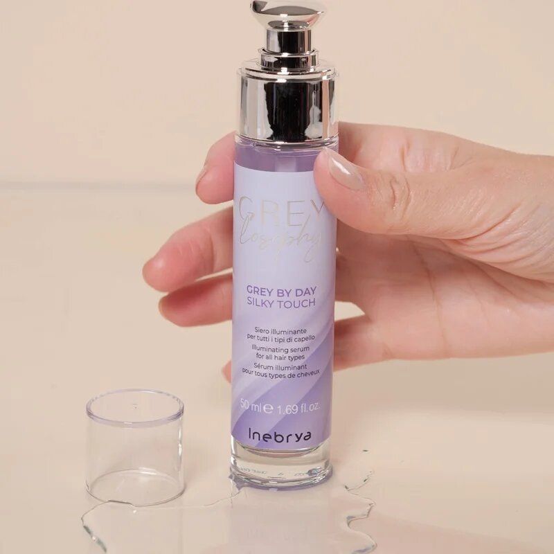 Inebrya Greylosophy Silky Touch Serum ser cu efect iluminator pentru par grizonat 50 ml