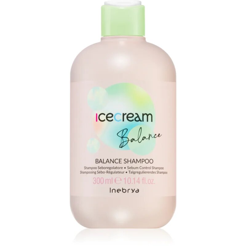 Inebrya Ice Cream Balance Shampoo șampon pentru reglarea cantitatii de sebum. 300 ml