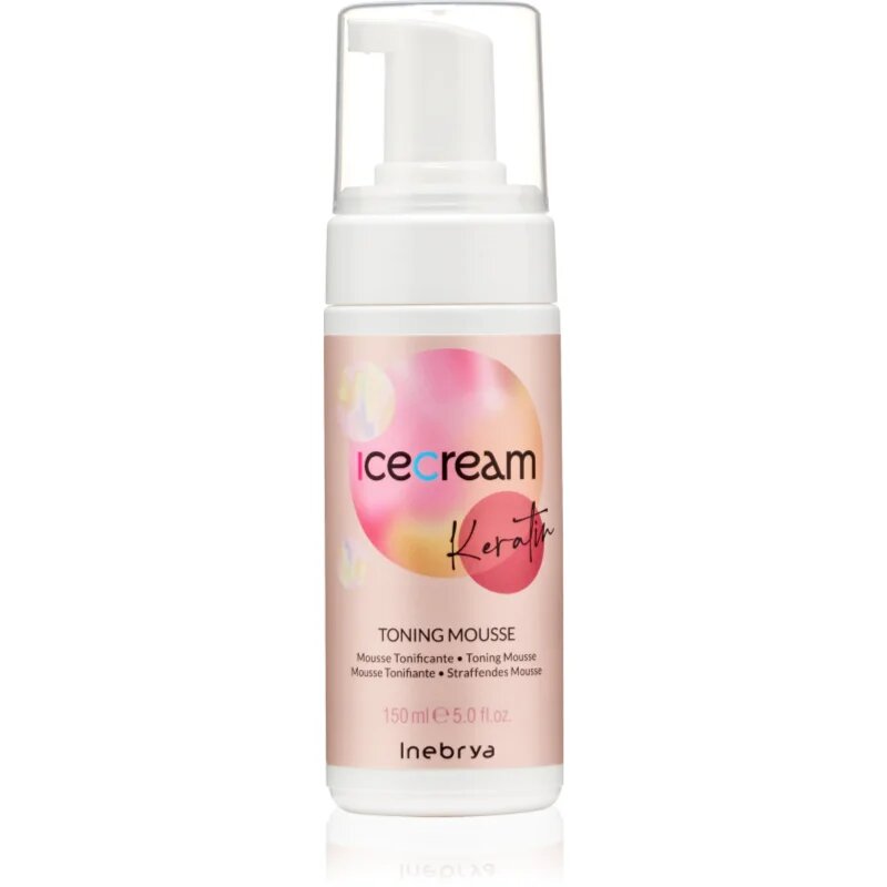 Inebrya Keratin Toning Mousse Spuma regeneratoare pentru păr s keratinem 150 ml