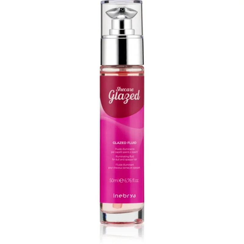Inebrya Shecare Glazed Fluid ser cu efect iluminator pentru un par stralucitor si catifelat 50 ml