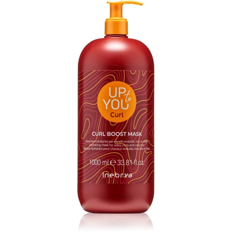 Inebrya Up To You Curl Boost Mask masca hidratanta pentru par ondulat si cret 1000 ml