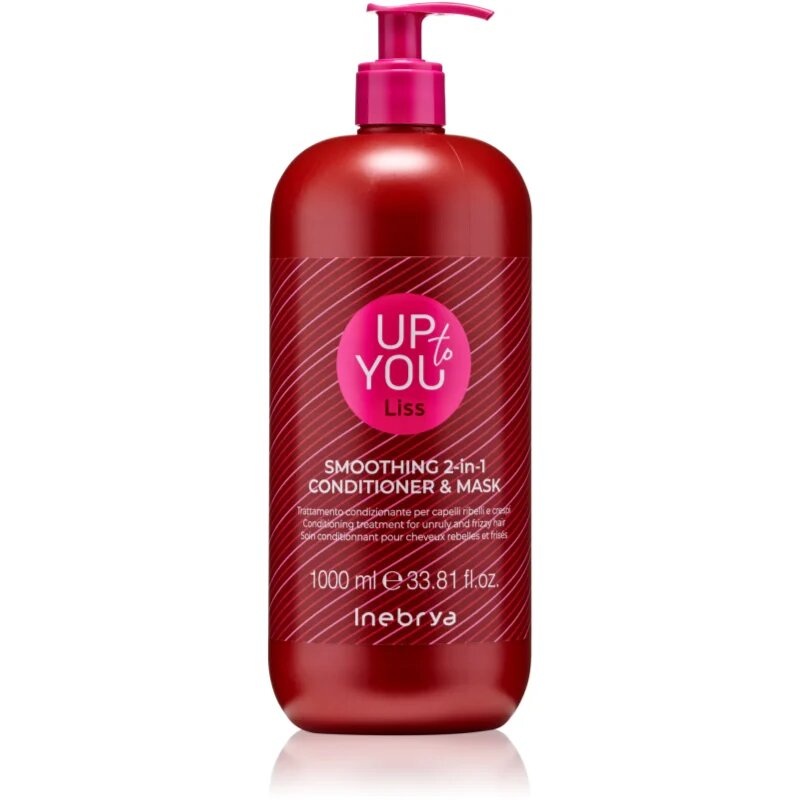 Inebrya Up To You Liss Smoothing 2-in-1 Mask & Conditioner tratament pentru netezire pentru păr 2in1 1000 ml