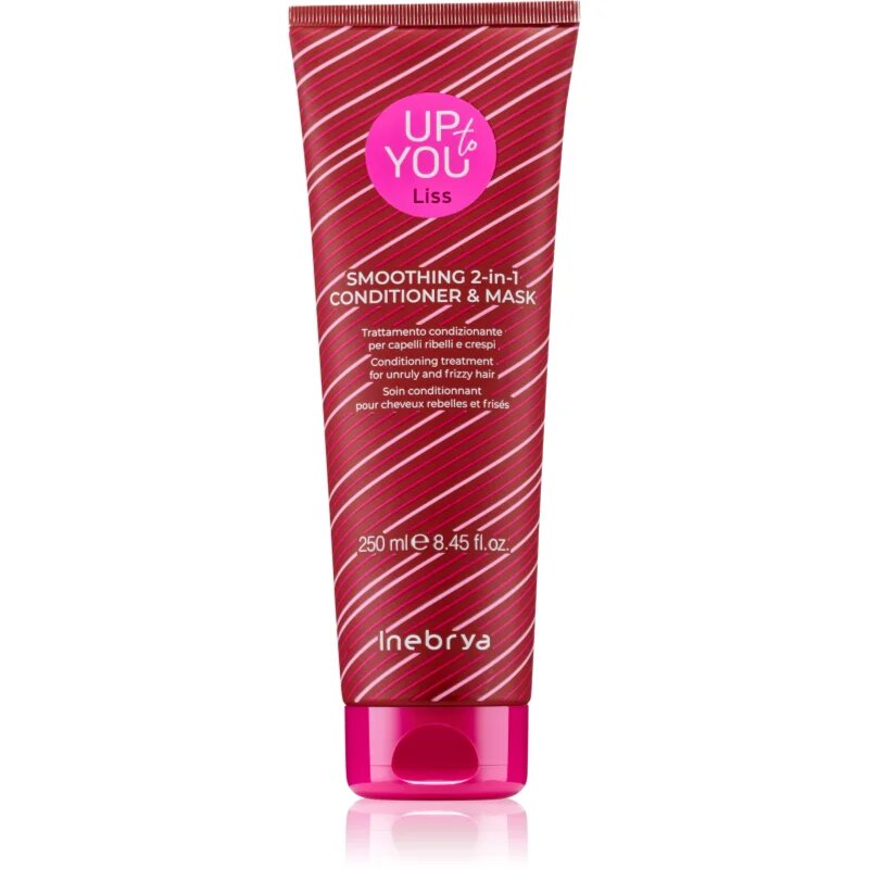 Inebrya Up To You Liss Smoothing 2-in-1 Mask & Conditioner tratament pentru netezire pentru păr 2in1 250 ml