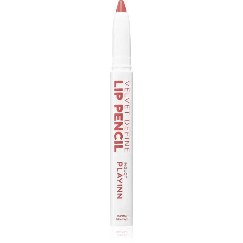 Inglot PlayInn Velvet Define Lip Pencil creion intensiv de buze culoare BLUSHING ESPRESSO 64 1.6 g