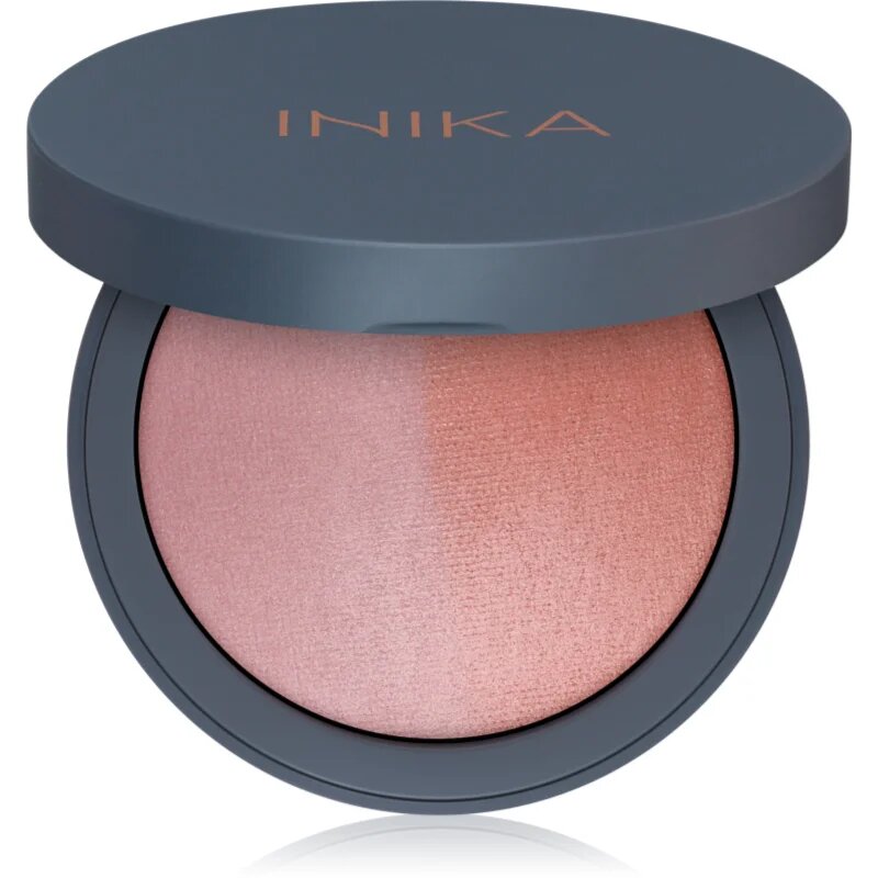 INIKA Organic Blush Duo fard de obraz in doua culori culoare Burnt Peach 65 g