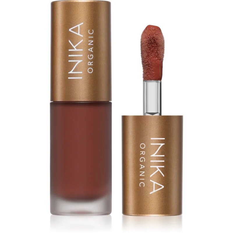 INIKA Organic Lip Oil Collagen + Squalane ulei nuanțator pentru buze cu colagen culoare Cinnamon 5 ml
