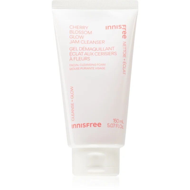 innisfree Cherry Blossom Glow Jam Cleanser gel hidratant de curatare pentru o piele mai luminoasa 150 ml