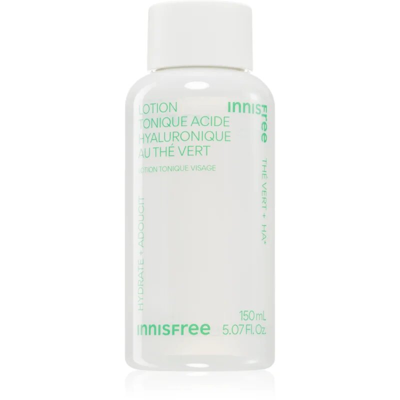 innisfree Green Tea Hyaluronic Toner tonic pentru hidratarea pielii pentru fortificarea barierei cutanate 150 ml