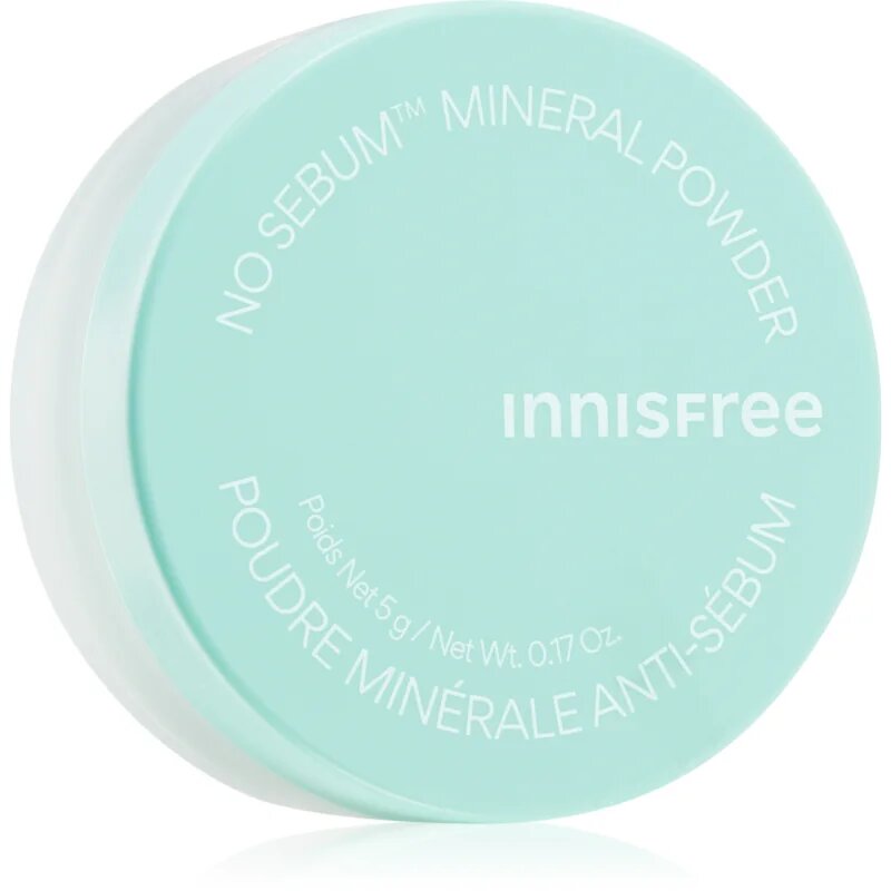 innisfree No Sebum Mineral Powder pudra pulbere transparentă cu efect matifiant 5 g