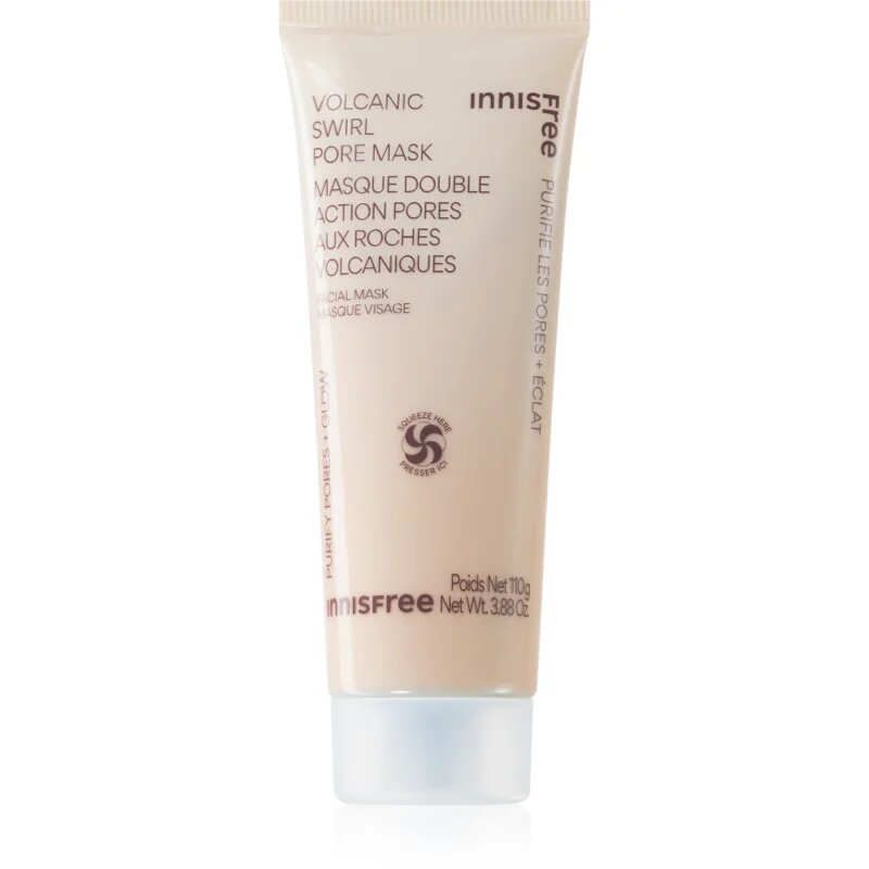 innisfree Volcanic Swirl Pore Mask mască cu argilă hidrateaza pielea si inchide porii 110 g