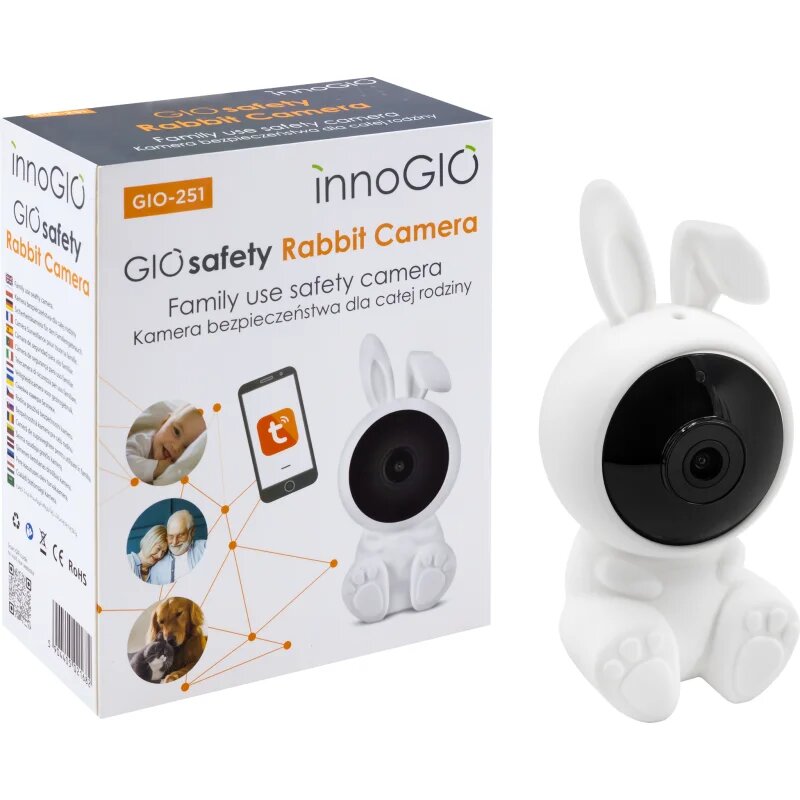 innoGIO GIOSafety Rabbit cameră Smart Wi-fi pentru locuință 1 buc