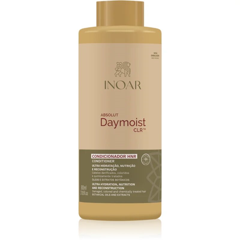 INOAR Absolut Daymoist Conditioner balsam hidratant pentru par degradat sau tratat chimic 800 ml