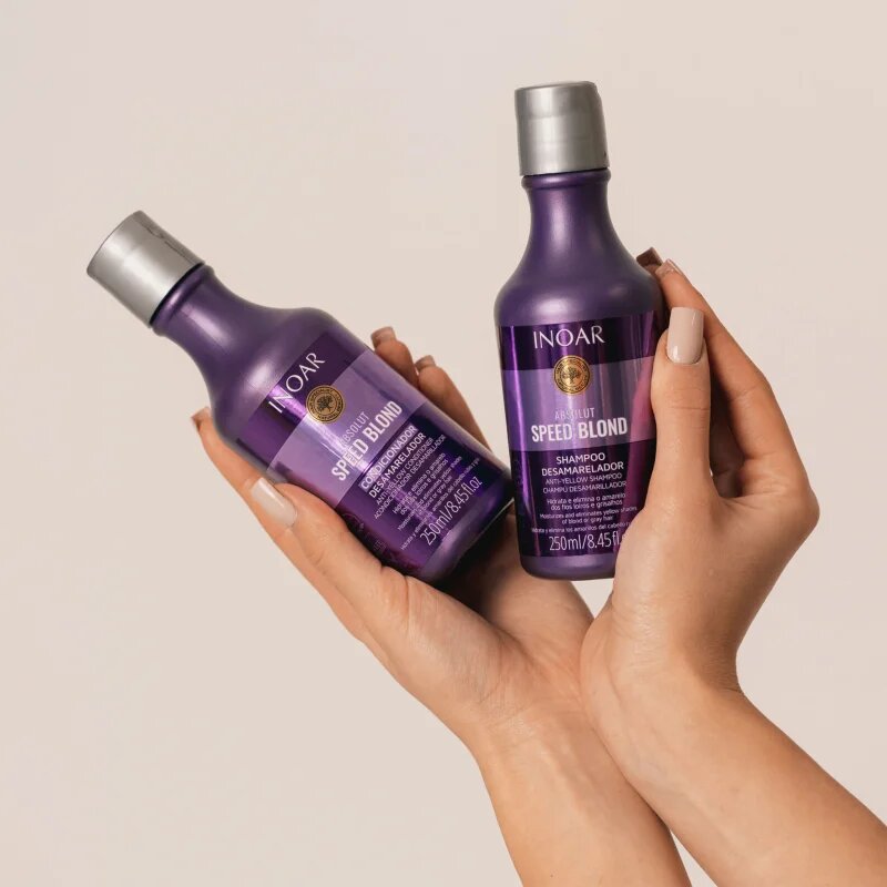 INOAR Absolut Speed Blond set pentru par blond 2x250 ml