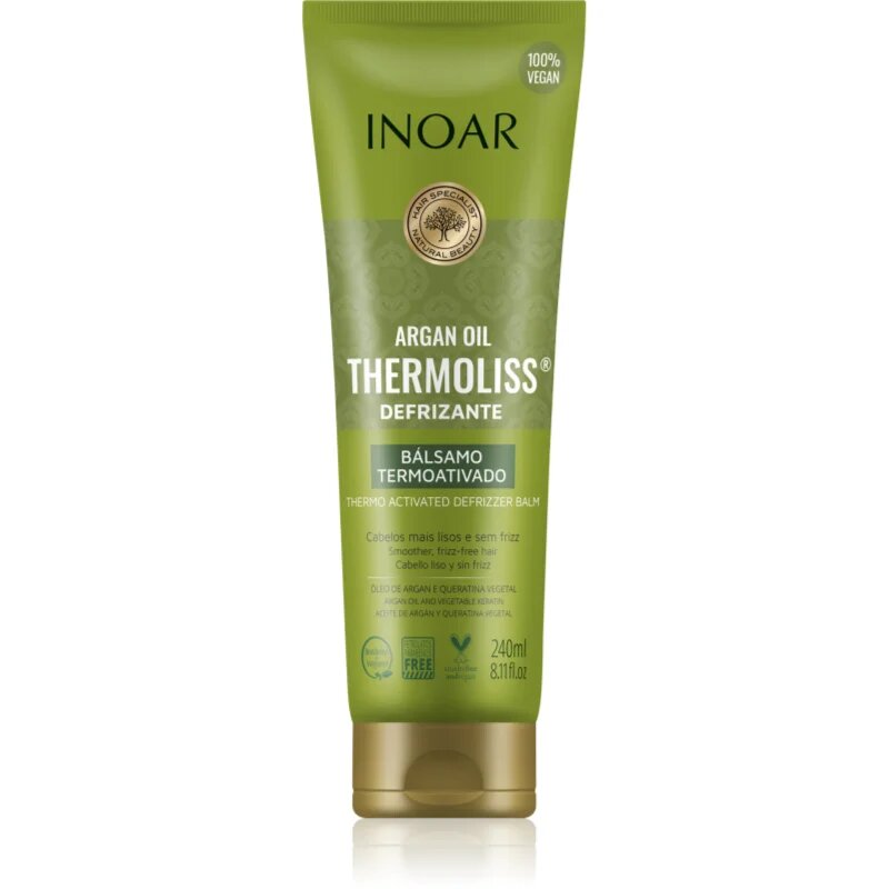 INOAR Argan Oil System Thermoliss balsam indreptare pentru păr cu protecție termică 240 ml