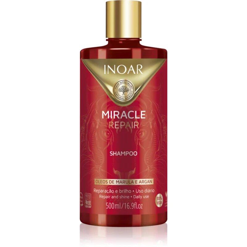 INOAR Miracle Repair șampon pentru regenerarea părului slab și deteriorat 500 ml