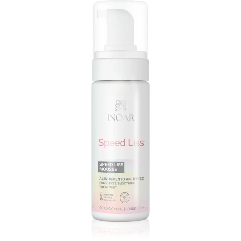 INOAR Speed Liss spumă de păr pentru catifelarea si hranirea parului uscat si indisciplinat 150 ml