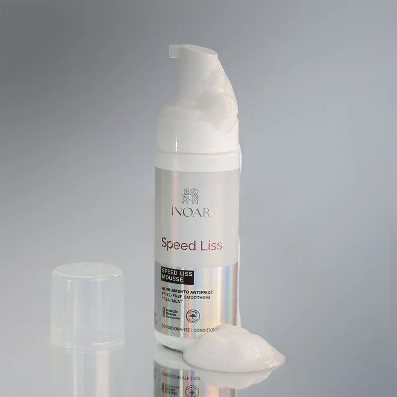 INOAR Speed Liss spumă de păr pentru catifelarea si hranirea parului uscat si indisciplinat 150 ml