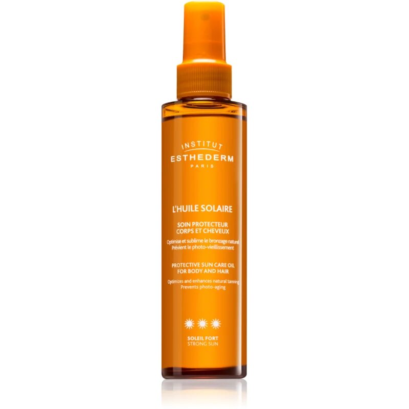 Institut Esthederm Adaptasun Sun Care Oil Extreme Sun ulei cu protectie solara pentru piele si par cu o protectie UV ridicata 150 ml