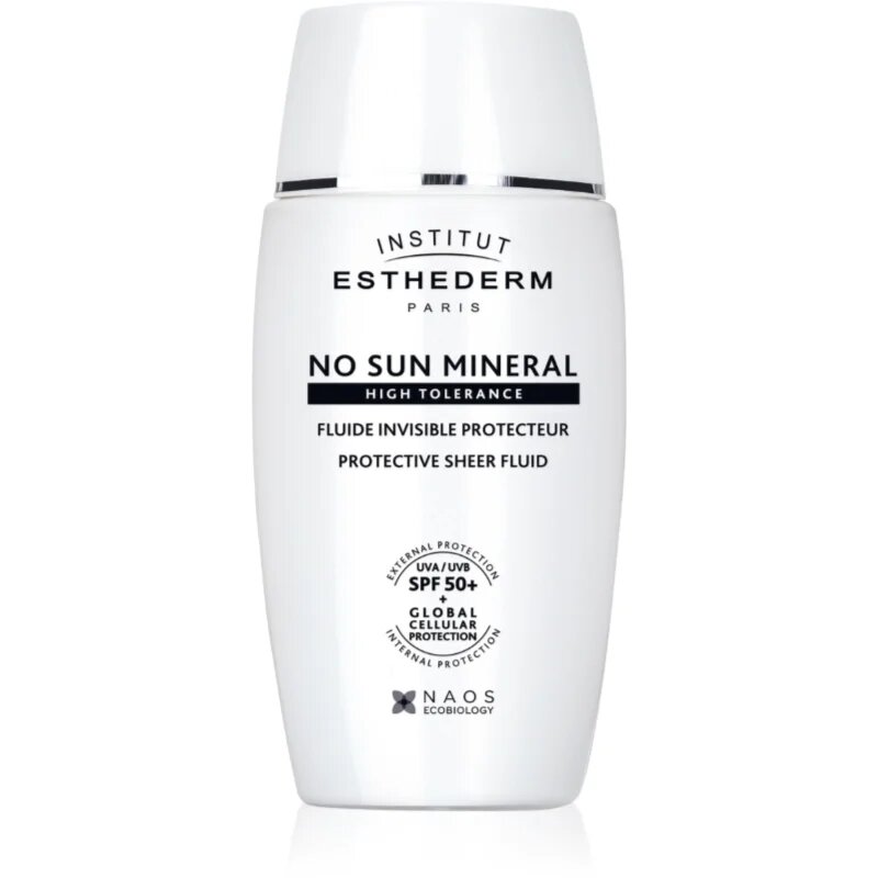 Institut Esthederm No Sun Mineral Fluid protective fluid pentru piele sensibila si intoleranta SPF 50+ 40 ml
