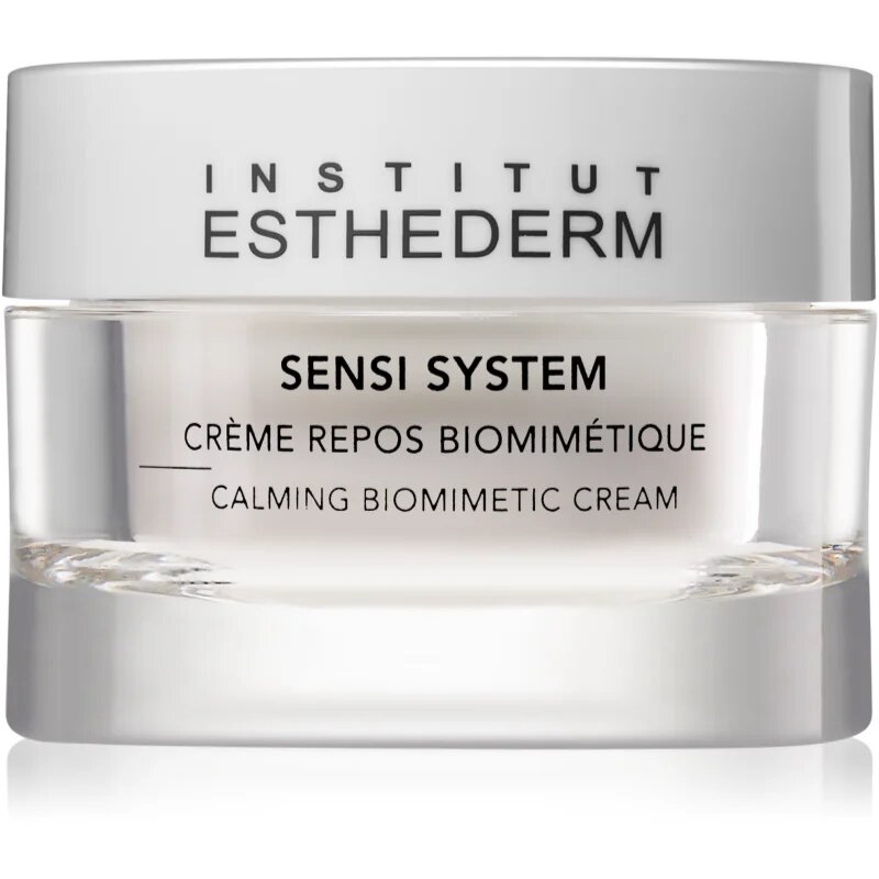 Institut Esthederm Sensi System Calming Biomimetic Cream cremă calmantă biomimetică pentru ten sensibil cu probleme 50 ml