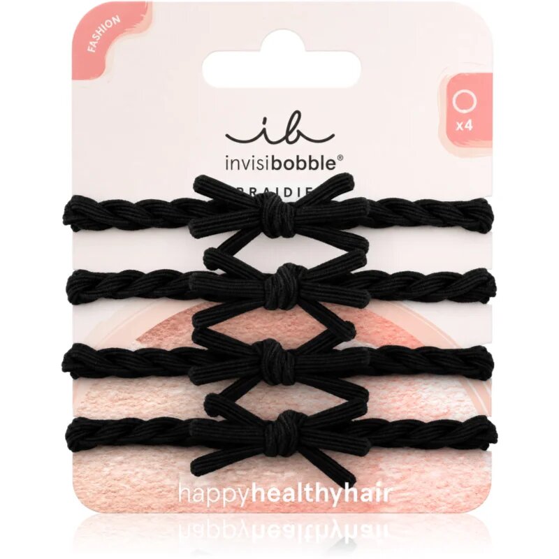 invisibobble Braidies Neutral Nights Elastice subțiri pentru păr 4 buc