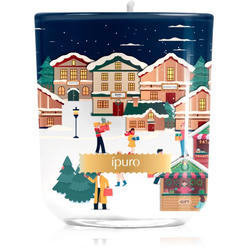 ipuro Christmas Town Festive Rush lumânare parfumată cu capac 270 g