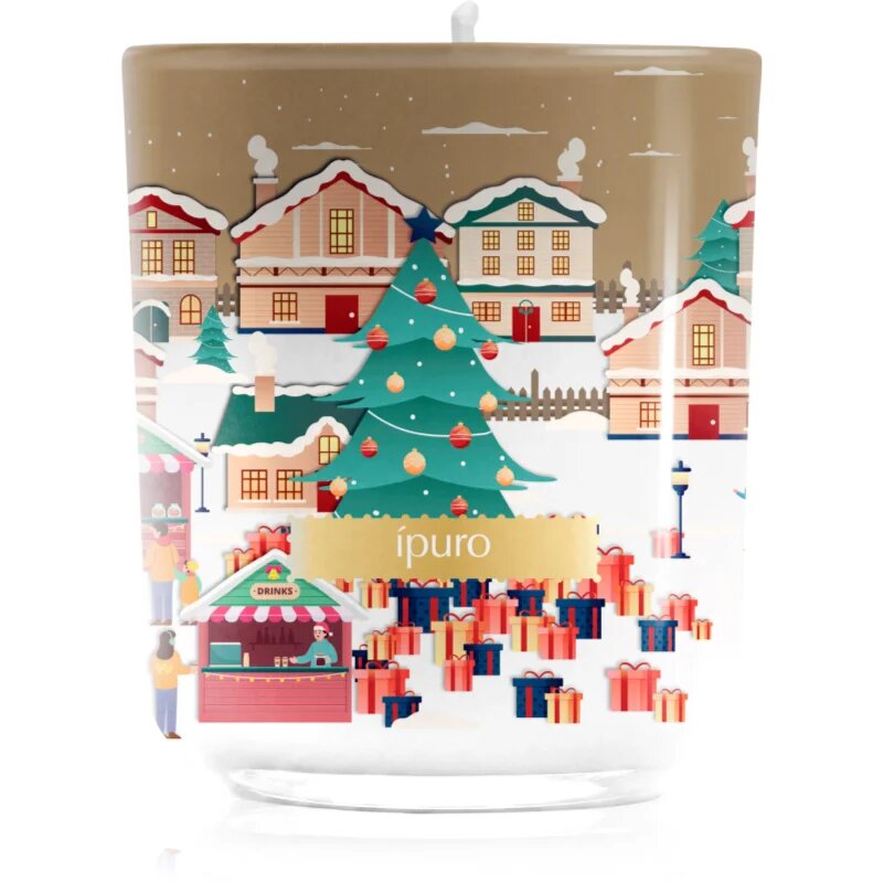 ipuro Christmas Town Glamour Night lumânare parfumată cu capac 270 g