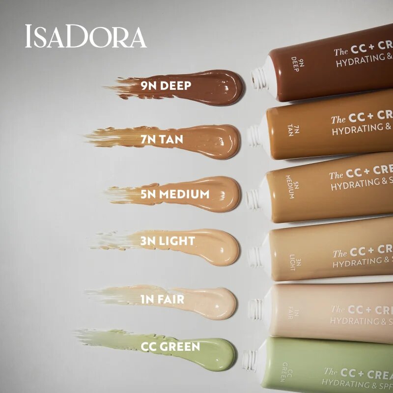 IsaDora CC + Cream crema CC hidratanta SPF 30 culoare CC Green 30 ml