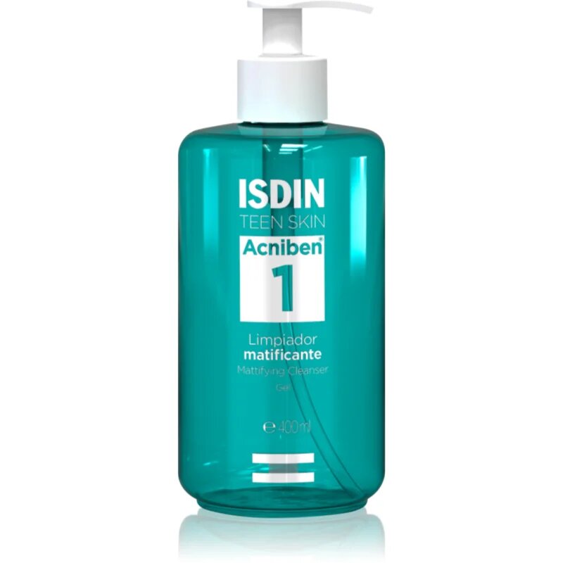 ISDIN Acniben Mattifying Cleanser gel intens pentru curatare cu acid salicilic 400 ml