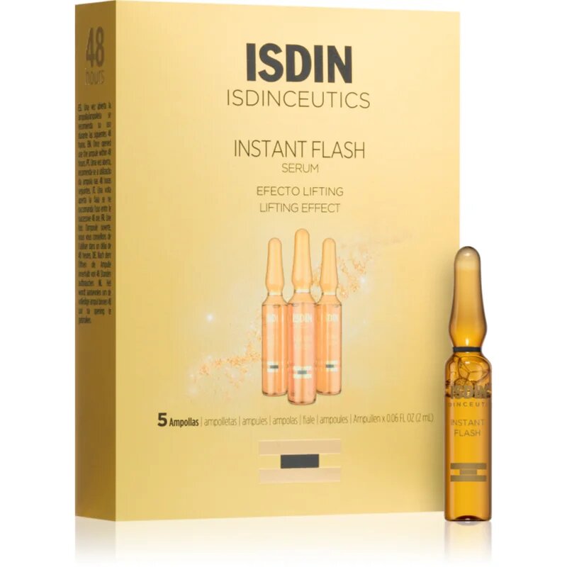 ISDIN ceutics Instant Flash ser pentru fermitate cu efect lifting 5x2 ml