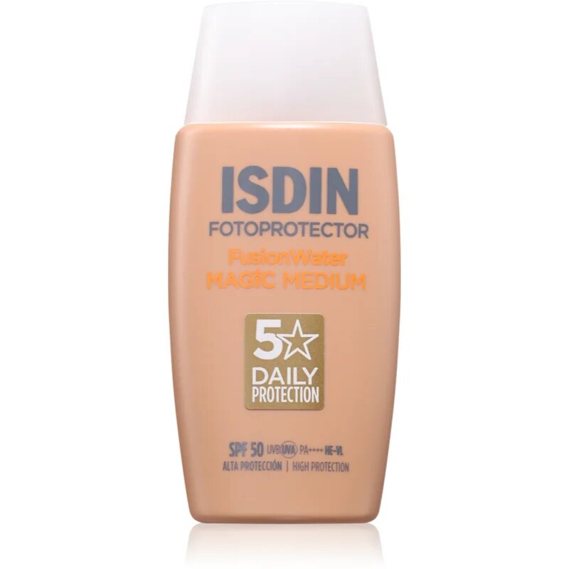 ISDIN Fotoprotector FusionWater Magic Medium SPF50 Fluid nuantator cu textura usoara SPF 50 50 ml