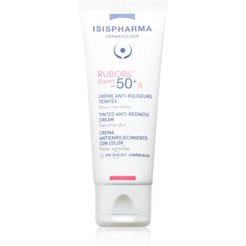 ISISPHARMA Ruboril Expert SPF 50+ cremă hidratantă nuanțatoare pentru piele sensibila cu tendinte de inrosire SPF 50+ 40 ml
