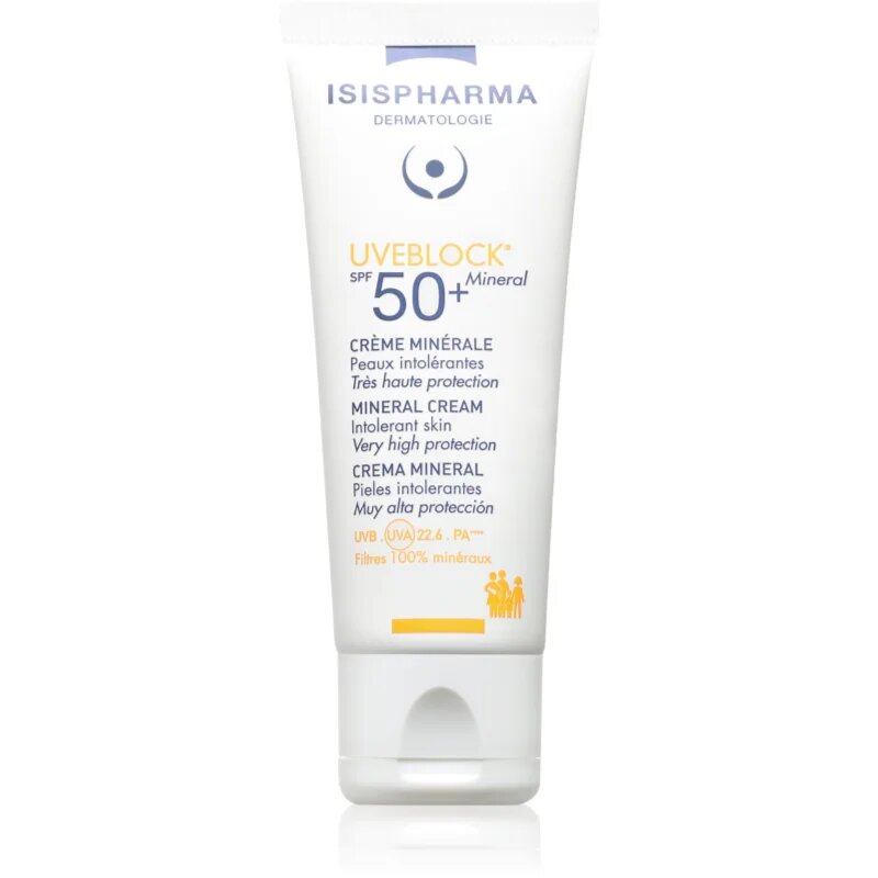 ISISPHARMA Uveblock SPF 50+ Mineral creama minerala SPF 50+ 40 ml