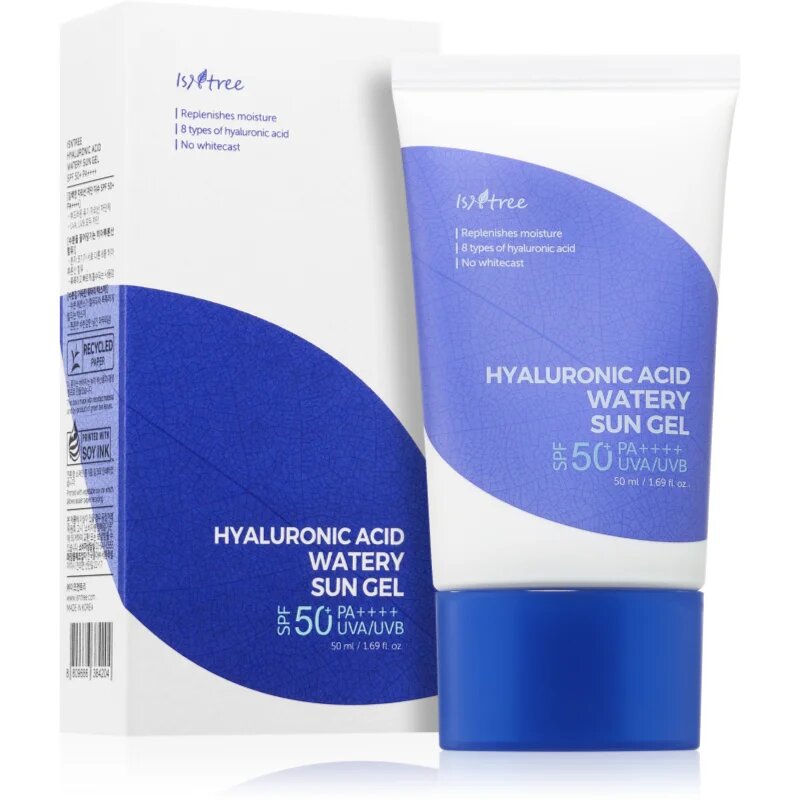 Isntree Hyaluronic Acid gel de protectie cremoasa pentru ten uscat și sensibil SPF 50+ 50 ml