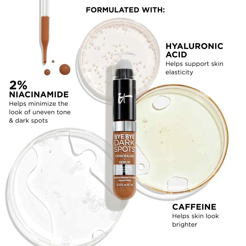 IT Cosmetics Bye Bye Dark Spots Corector cremos pentru femei 58 Deep Neutral 7 ml