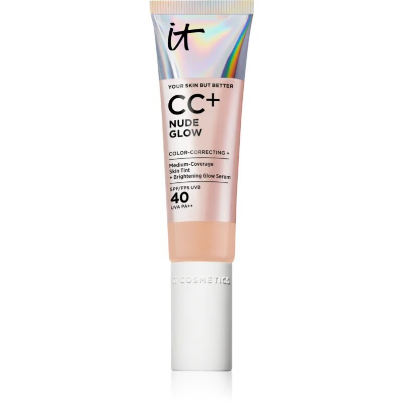 Your Skin But Better CC + Nude Glow crema CC pentru o piele mai luminoasa SPF 40 Neutral Medium 32 ml