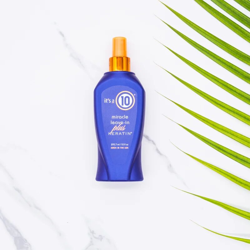 it's a 10 Plus Keratin Miracle Leave-in balsam (nu necesita clatire) pentru par deteriorat si vopsit 295.7 ml