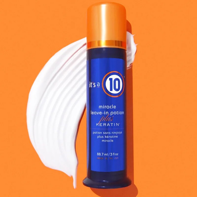 it's a 10 Plus Keratin Miracle Leave-in Potion balsam fără clătire pentru un par stralucitor si catifelat 88.7 ml