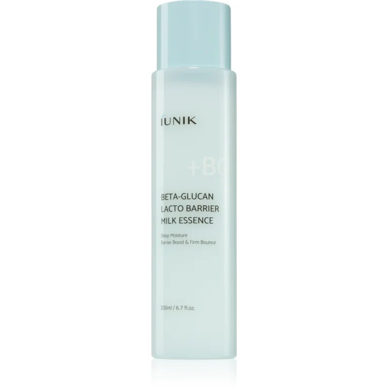iUnik Beta Glucan Lacto Barrier Milk Essence loțiune pentru ten pentru regenerarea și reînnoirea pielii 200 ml