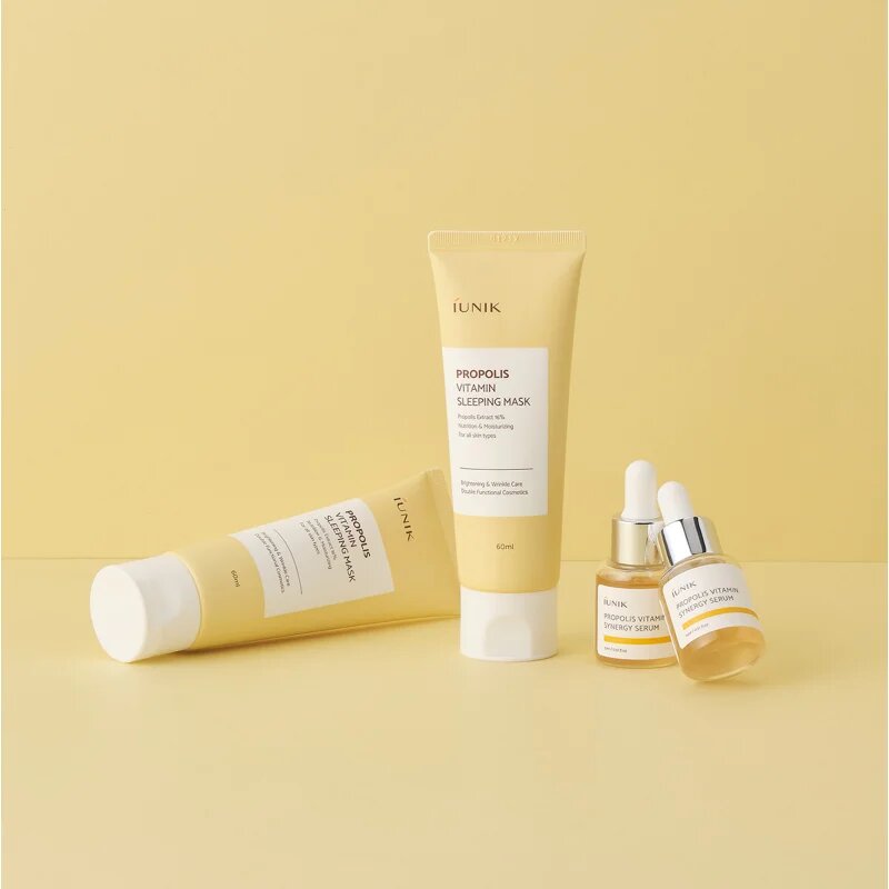 iUnik Propolis Vitamin set pentru luminozitate si hidratare