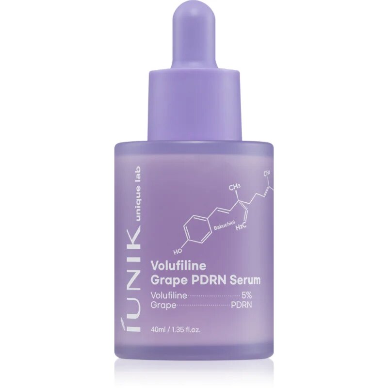 iUnik Volufiline Grape PDRN Serum ser hidratant pentru fermitate pentru întărirea barierei cutanate 40 ml